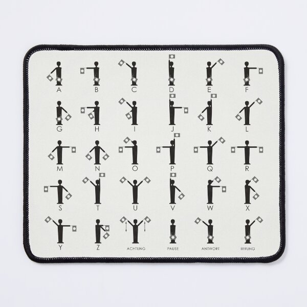 Item preview, Flag language, waving alphabet or semaphore infographic and guide designed and sold by Iris Luckhaus.