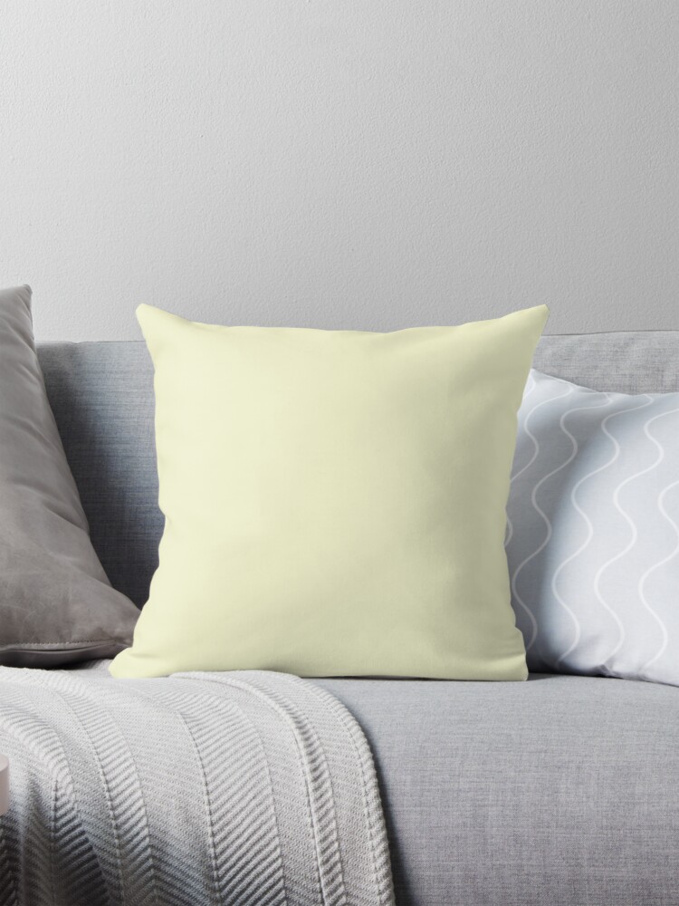 Thumbnail 1 of 4, Pillow, PLAIN LIGHT GOLDEN ROD YELLOW -100 YELLOW SHADES ON OZCUSHIONS ON ALL PRODUCTS designed and sold by ozcushions.