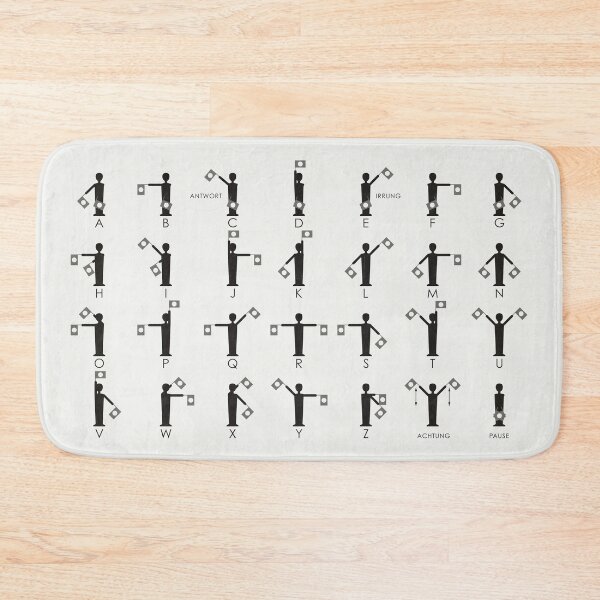 Item preview, Flag language, waving alphabet or semaphore infographic and guide designed and sold by Iris Luckhaus.