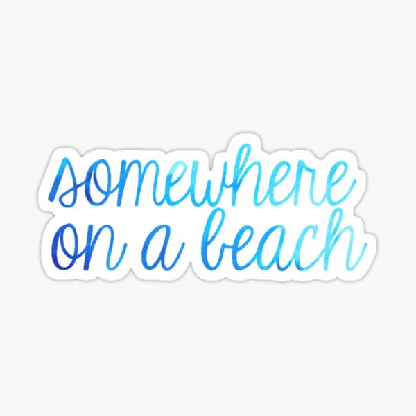 Item preview, Somewhere on a Beach Blue Ombre designed and sold by annmariestowe.
