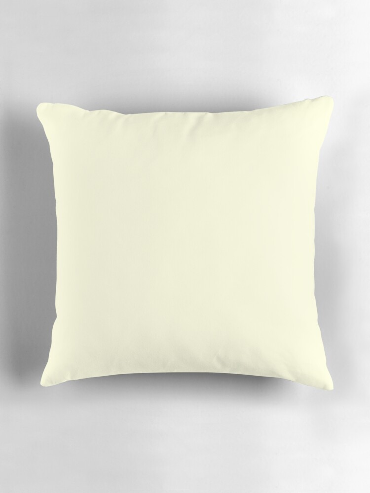 Thumbnail 3 of 4, Pillow, PLAIN LIGHT YELLOW | PASTEL YELLOW |YELLOW HUES designed and sold by ozcushions.