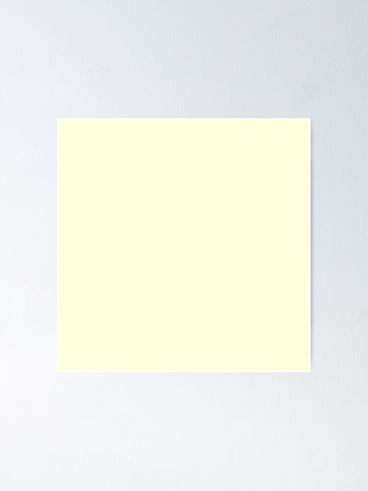 PLAIN LIGHT YELLOW, PASTEL YELLOW, YELLOW HUES Poster for Sale by  ozcushions