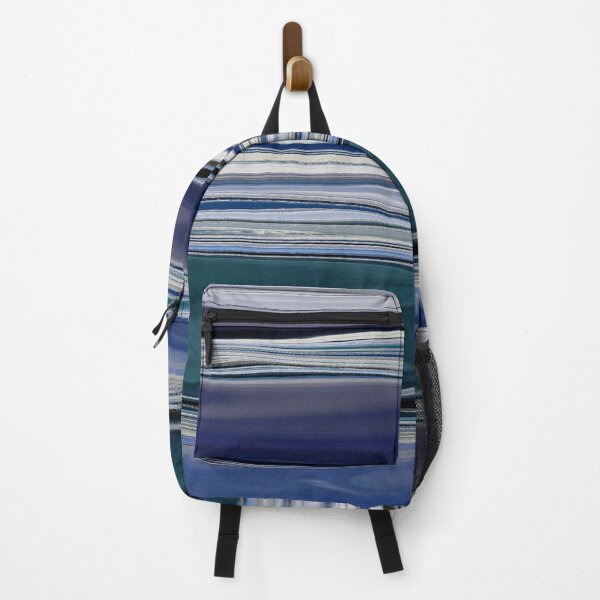 Item preview, Ocean Abstract Horizontal Stripes Beachy Vibes Beach House Décor Art 16 of 20 designed and sold by Beachy.