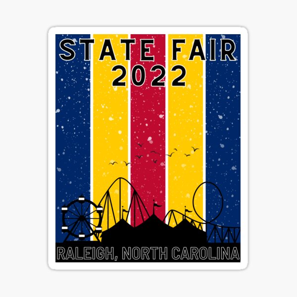 North Carolina State Fair State Colors Sticker For Sale By State