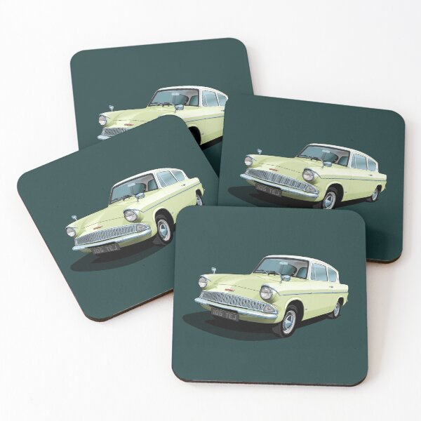 Item preview, Ford Anglia en verde lima designed and sold by candc-retro.