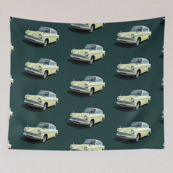 Item preview, Ford Anglia en verde lima designed and sold by candc-retro.