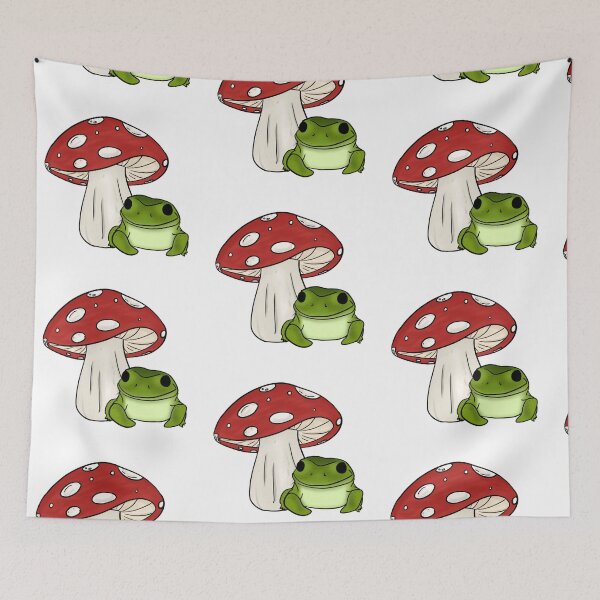 Item preview, mushroom and frog designed and sold by yeehawboyy.