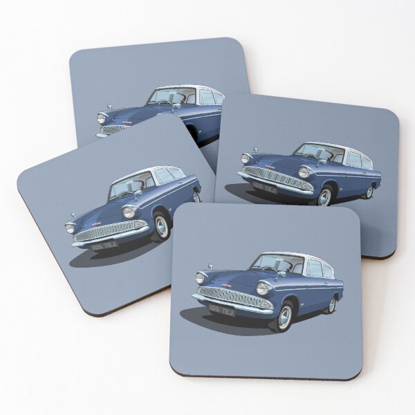 Item preview, Ford Anglia in ambassador blue designed and sold by candc-retro.