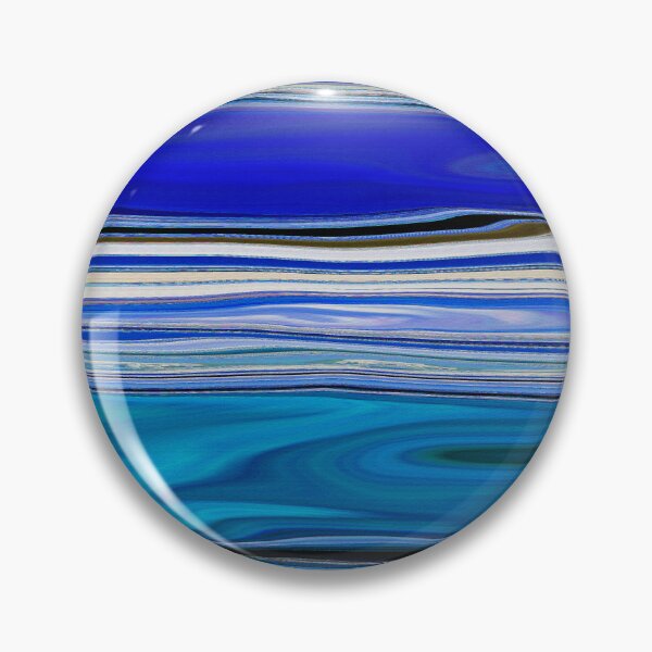 Item preview, Ocean Abstract Horizontal Stripes Beachy Vibes Beach House Décor Art 17 of 20  designed and sold by Beachy.