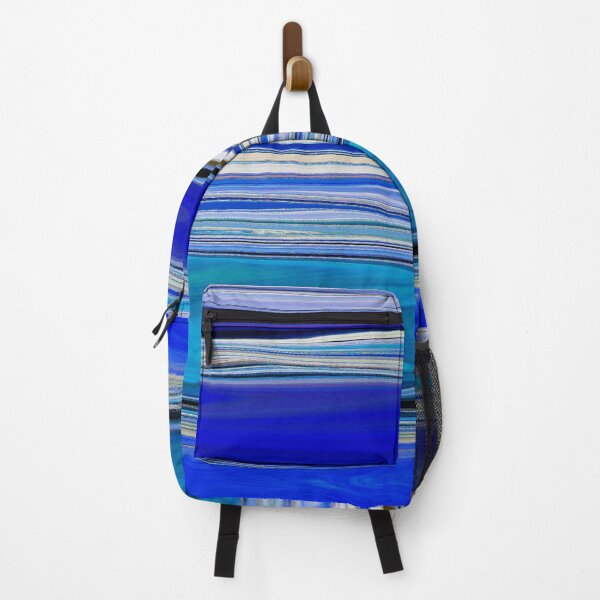 Item preview, Ocean Abstract Horizontal Stripes Beachy Vibes Beach House Décor Art 17 of 20 designed and sold by Beachy.