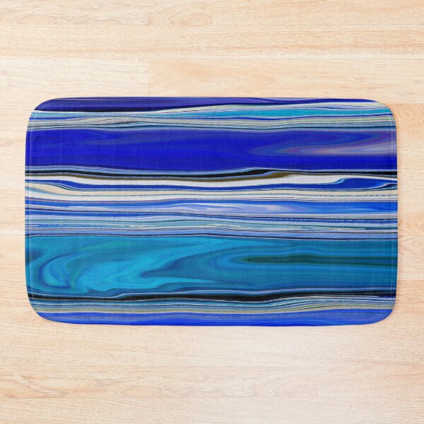 Item preview, Ocean Abstract Horizontal Stripes Beachy Vibes Beach House Décor Art 17 of 20  designed and sold by Beachy.