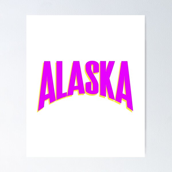 Artikelvorschau, Alaska USA Lila auf Gelb entworfen und verkauft von Rorulent.