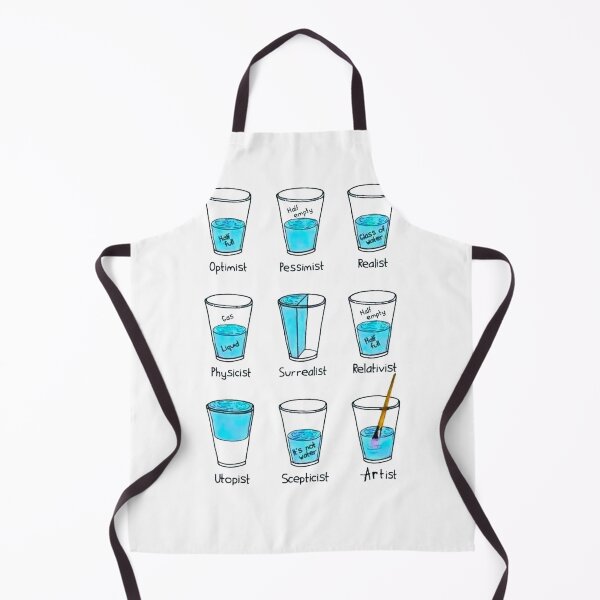Item preview, GLASS OF WATER OPTIMIST PESSIMIST REALIST ETC / Cool and Funny designs designed and sold by DRK7DSGN.