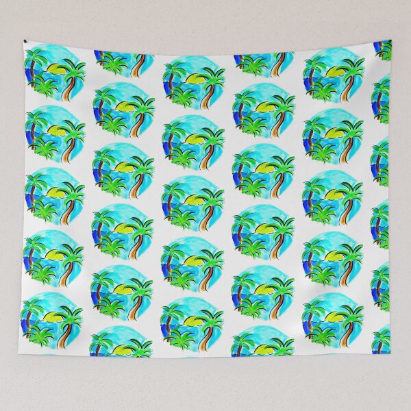 Item preview, Palm Trees Beach Circle designed and sold by julyperson.