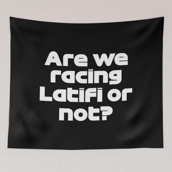 Item preview, ZHO. Are We Racing Latifi Or Not? - Best Team Radio Dutch GP 2022 (White) designed and sold by FilipeFerreira.