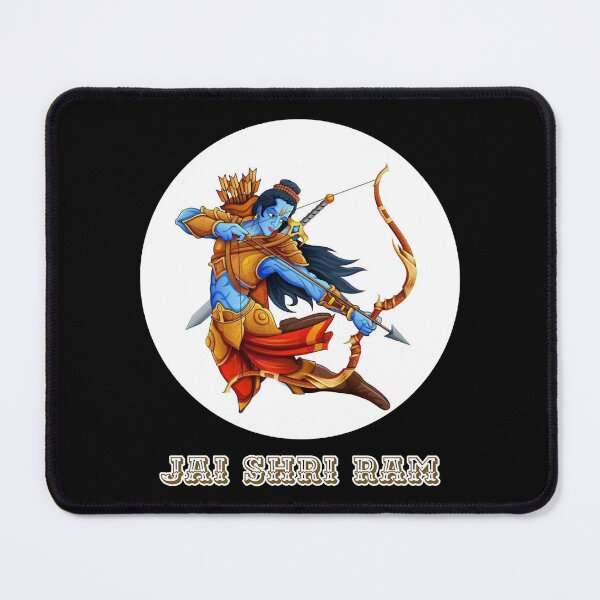Item preview, Beautiful image of our lord Rama with his arrow and bow to remove our griefs , pain , negativity and designed and sold by SacredSurrealA.