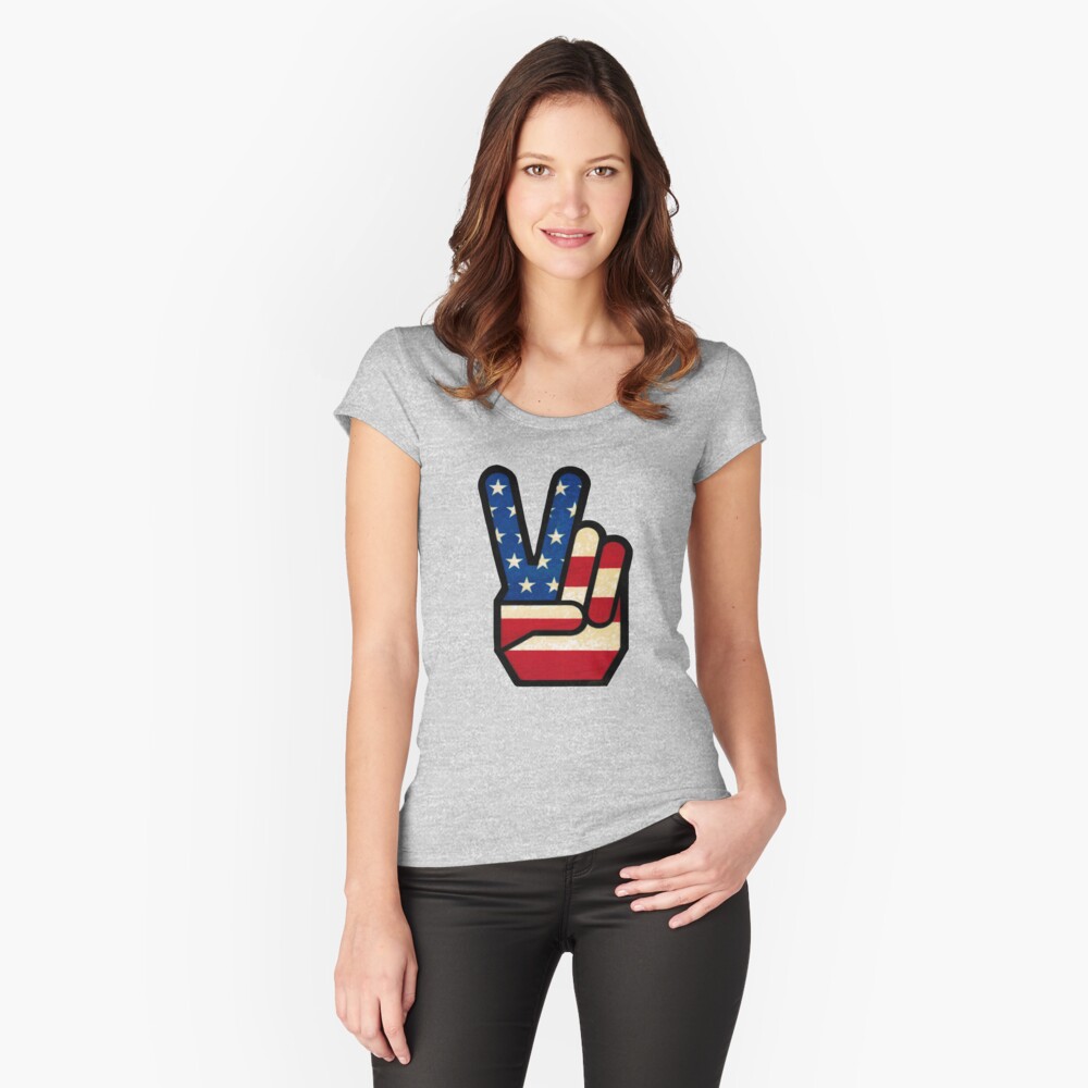 Vista previa del artículo con la obra «Camiseta entallada de cuello ancho», diseñado y vendido por hilda74.
