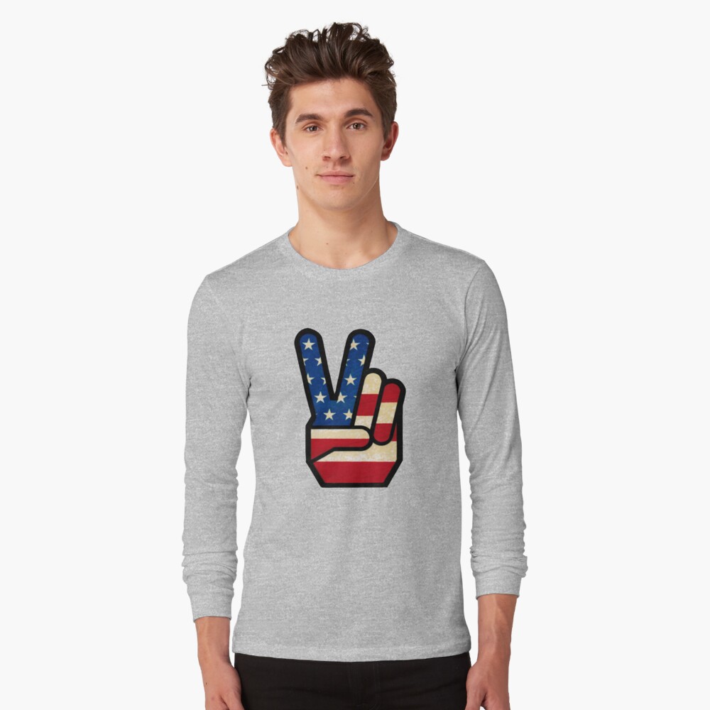 peace fingers shirt