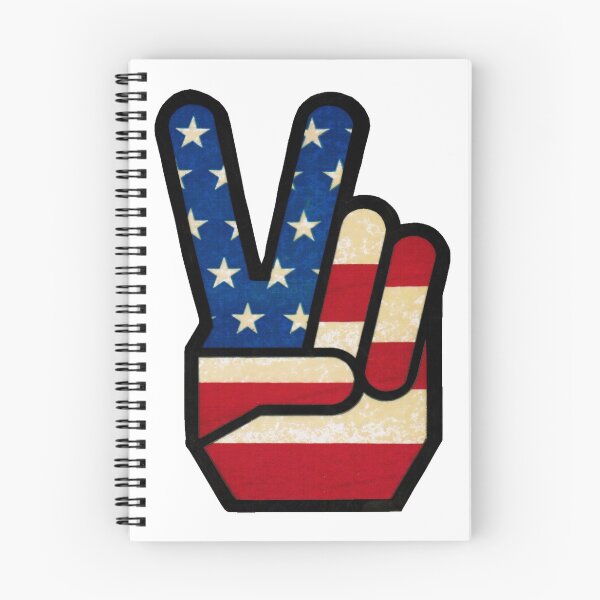 Item preview, Vintage Peace Sign Fingers American Flag designed and sold by hilda74.