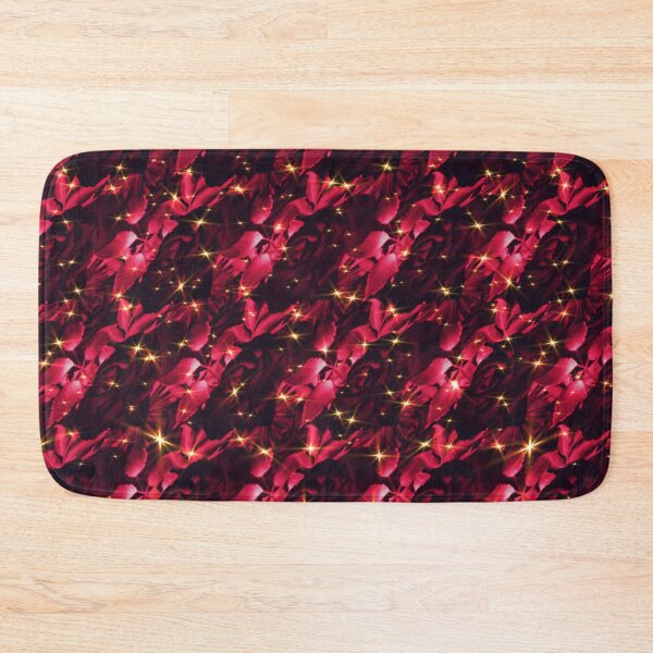 Item preview, Glittery floral seamless pattern, textured rose gold background. designed and sold by BeInTouch.