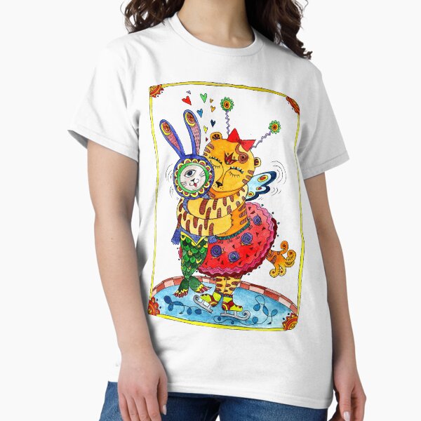 Item preview, tiger skates and cuddles the rabbit designed and sold by KaterinaSan.