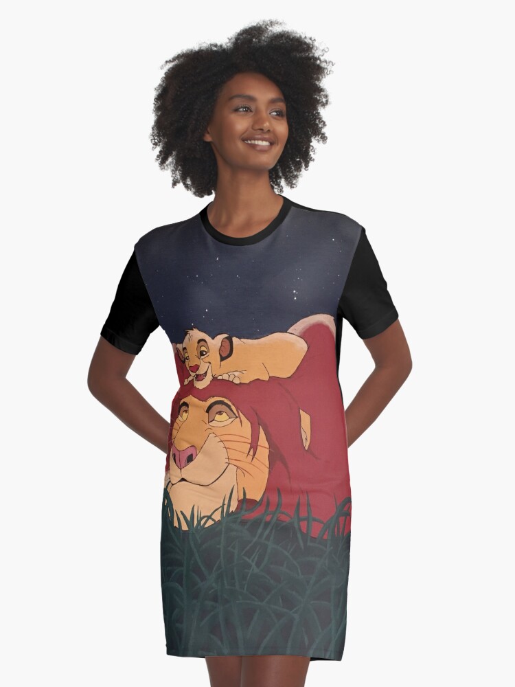 Psiquiatría Senado dramático Vestido camiseta «El Rey León: Mufasa y Simba» de Animenerd22 | Redbubble