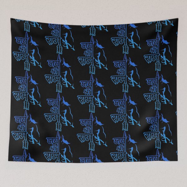 Item preview, jai shri ram blue designed and sold by SacredSurrealA.