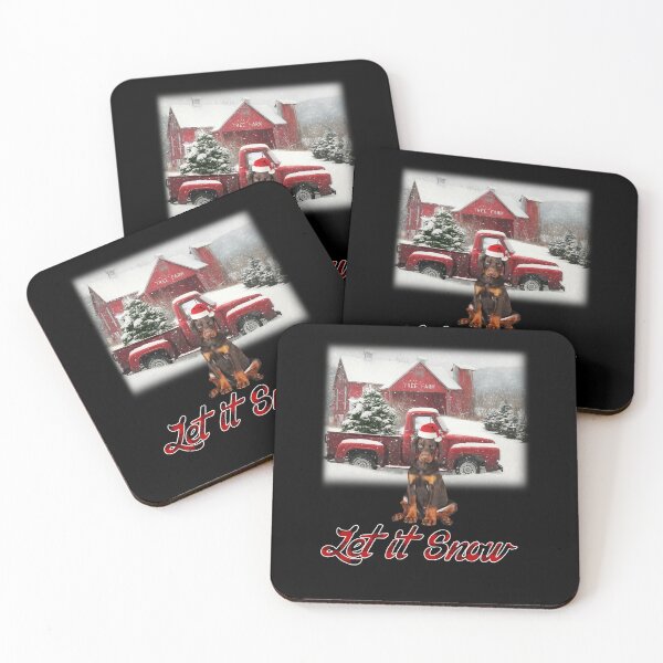 Item preview, Let It Snow Dobermann Christmas Day for Dog Lovers  designed and sold by zmekfeliut.