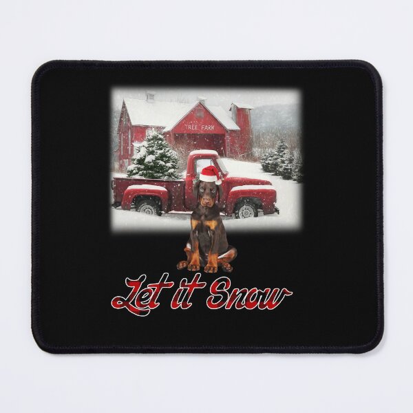 Item preview, Let It Snow Dobermann Christmas Day for Dog Lovers designed and sold by zmekfeliut.