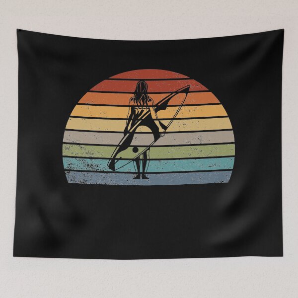 Item preview, surf retro girl designed and sold by Diamaber.