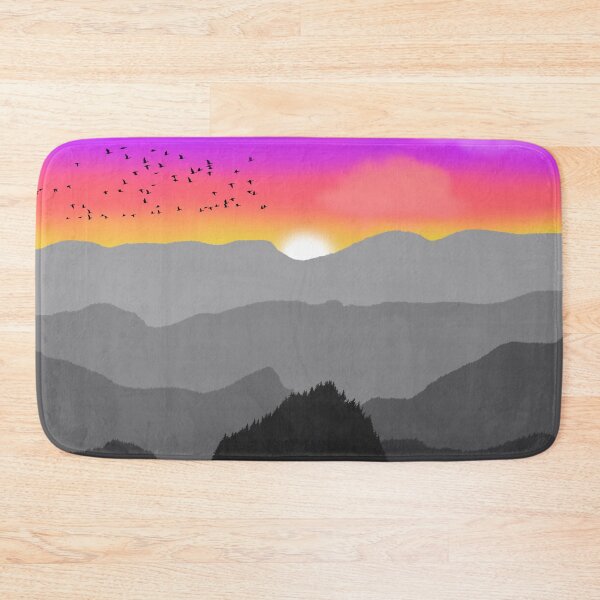Artikelvorschau, Sonnenuntergang und Berge entworfen und verkauft von TrendyArtPrints.