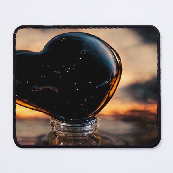 Item preview, Black Broken Heart Art in Sunset /  Broken Hearts Unwind Designs designed and sold by Unwind-Art-Work.