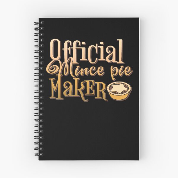 Item preview, Official Mince Pie Maker, Fun Slogan For All Mince pie Makers, Ombre Design Black Base designed and sold by TrulyEpoque.