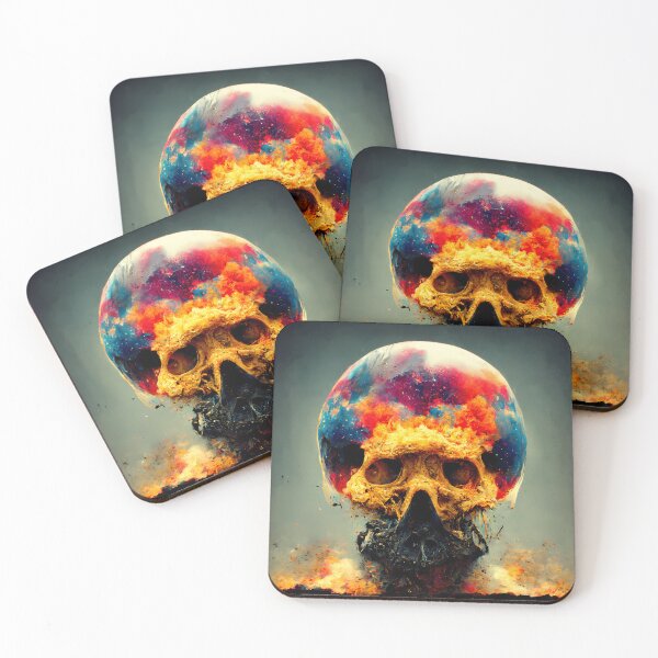 Item preview, Cosmic post apocalyptic skull as an abstract art form designed and sold by PM-Artistic.