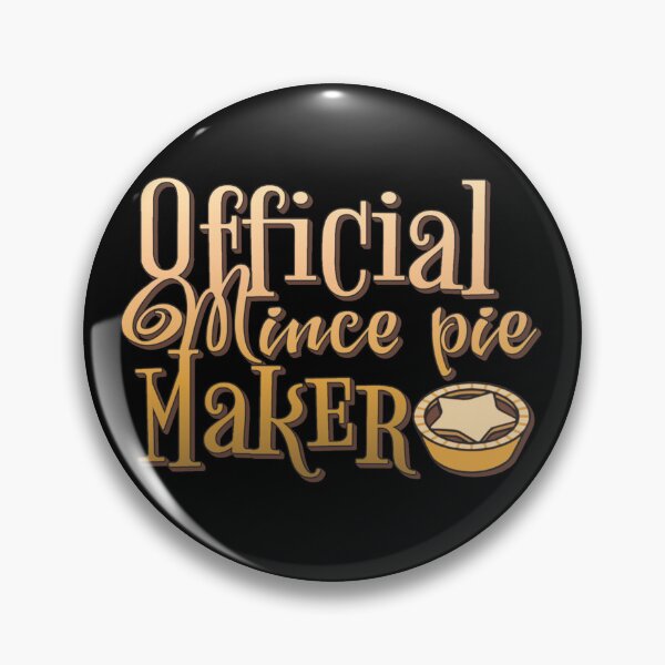 Item preview, Official Mince Pie Maker, Fun Slogan For All Mince pie Makers, Ombre Design Black Base designed and sold by TrulyEpoque.