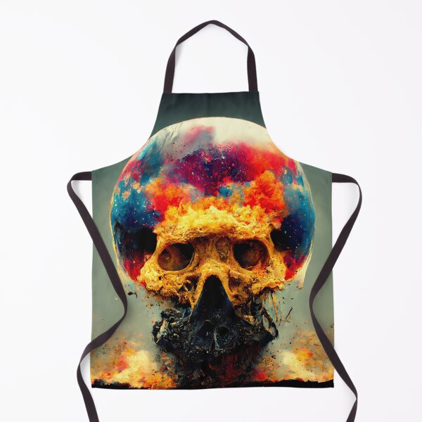 Item preview, Cosmic post apocalyptic skull as an abstract art form designed and sold by PM-Artistic.