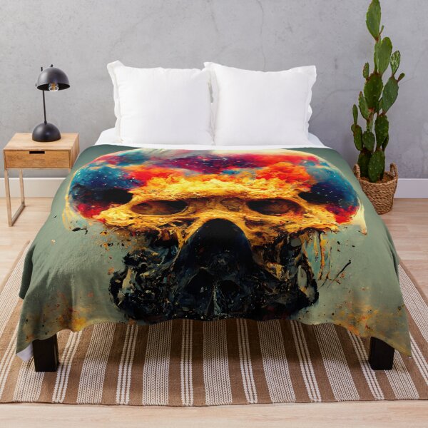 Item preview, Cosmic post apocalyptic skull as an abstract art form designed and sold by PM-Artistic.