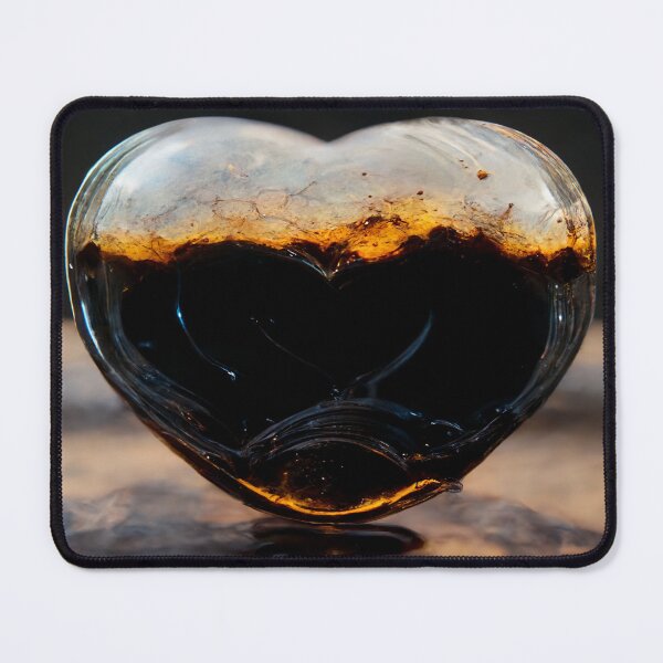 Item preview, Black Broken Heart Art in Sunset /  Broken Hearts Unwind Designs designed and sold by Unwind-Art-Work.