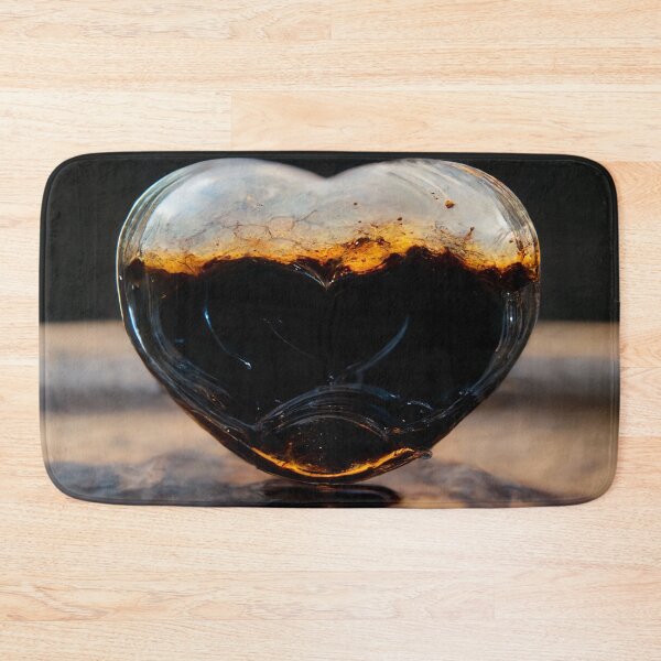Item preview, Black Broken Heart Art in Sunset /  Broken Hearts Unwind Designs designed and sold by Unwind-Art-Work.