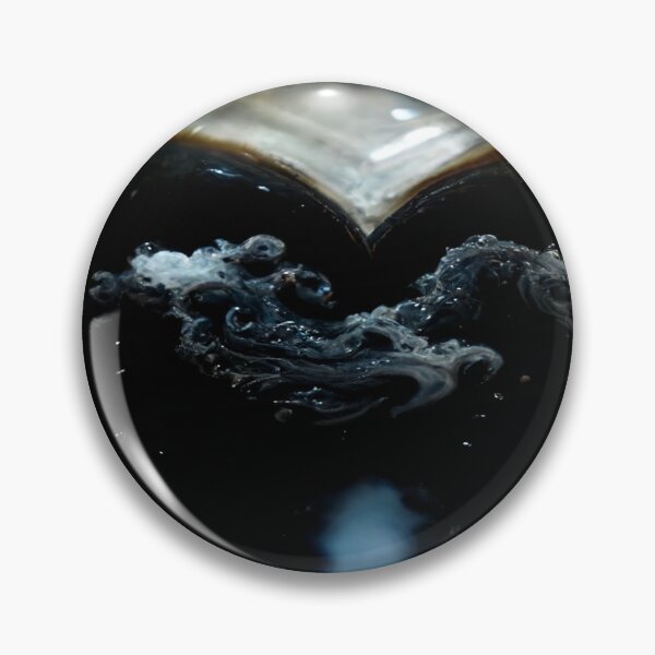 Item preview, Black Broken Heart Art in Sunset /  Broken Hearts Unwind Designs designed and sold by Unwind-Art-Work.