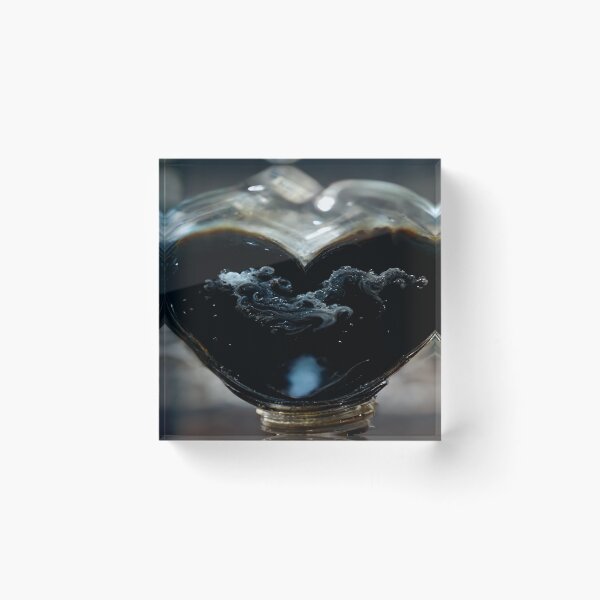 Item preview, Black Broken Heart Art in Sunset /  Broken Hearts Unwind Designs designed and sold by Unwind-Art-Work.