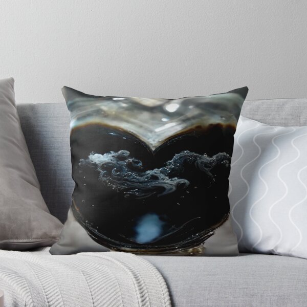 Item preview, Black Broken Heart Art in Sunset /  Broken Hearts Unwind Designs designed and sold by Unwind-Art-Work.