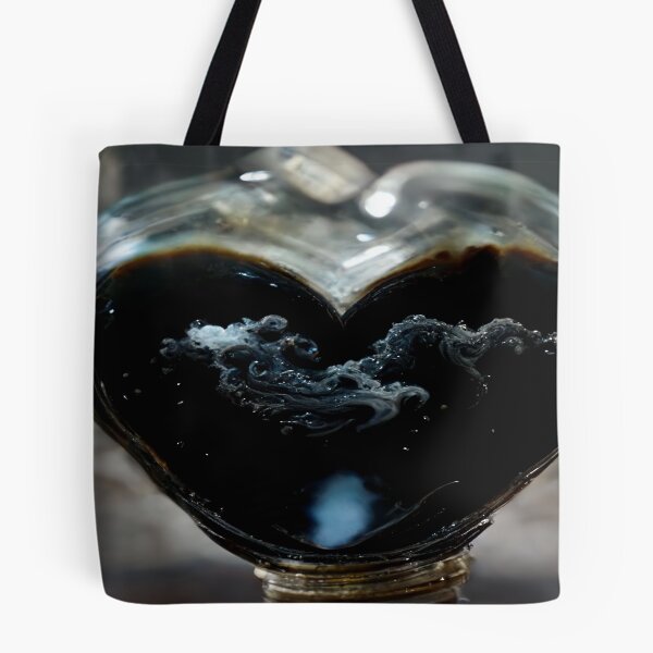 Item preview, Black Broken Heart Art in Sunset /  Broken Hearts Unwind Designs designed and sold by Unwind-Art-Work.