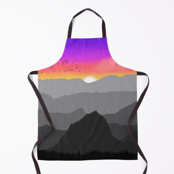 Item preview, Sunset and mountains designed and sold by TrendyArtPrints.