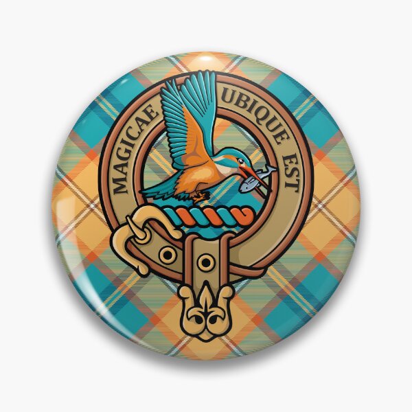 Item preview, Kingfisher Crest over Tartan designed and sold by sifis.