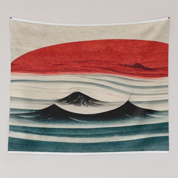 Item preview, Japanese Calligraphy "Ocean" designed and sold by BlueIntel.