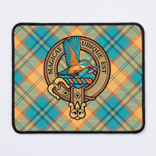 Item preview, Kingfisher Crest over Tartan designed and sold by sifis.