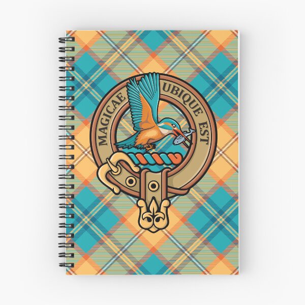 Item preview, Kingfisher Crest over Tartan designed and sold by sifis.