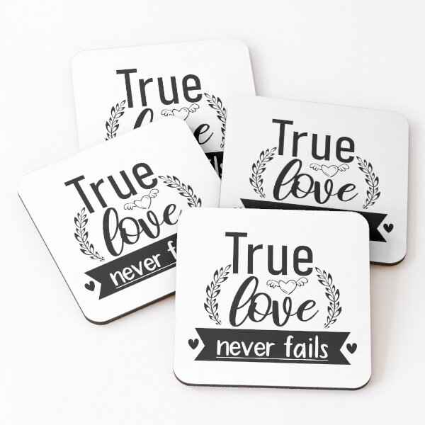 Item preview, True Love Never Fails Quote designed and sold by BlueZenStudio.