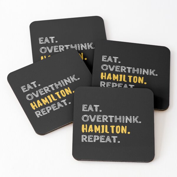Aperçu de l'œuvre Mangez Overthink Hamilton Répétez T-shirt essentiel créée et vendue par CravenStore99.